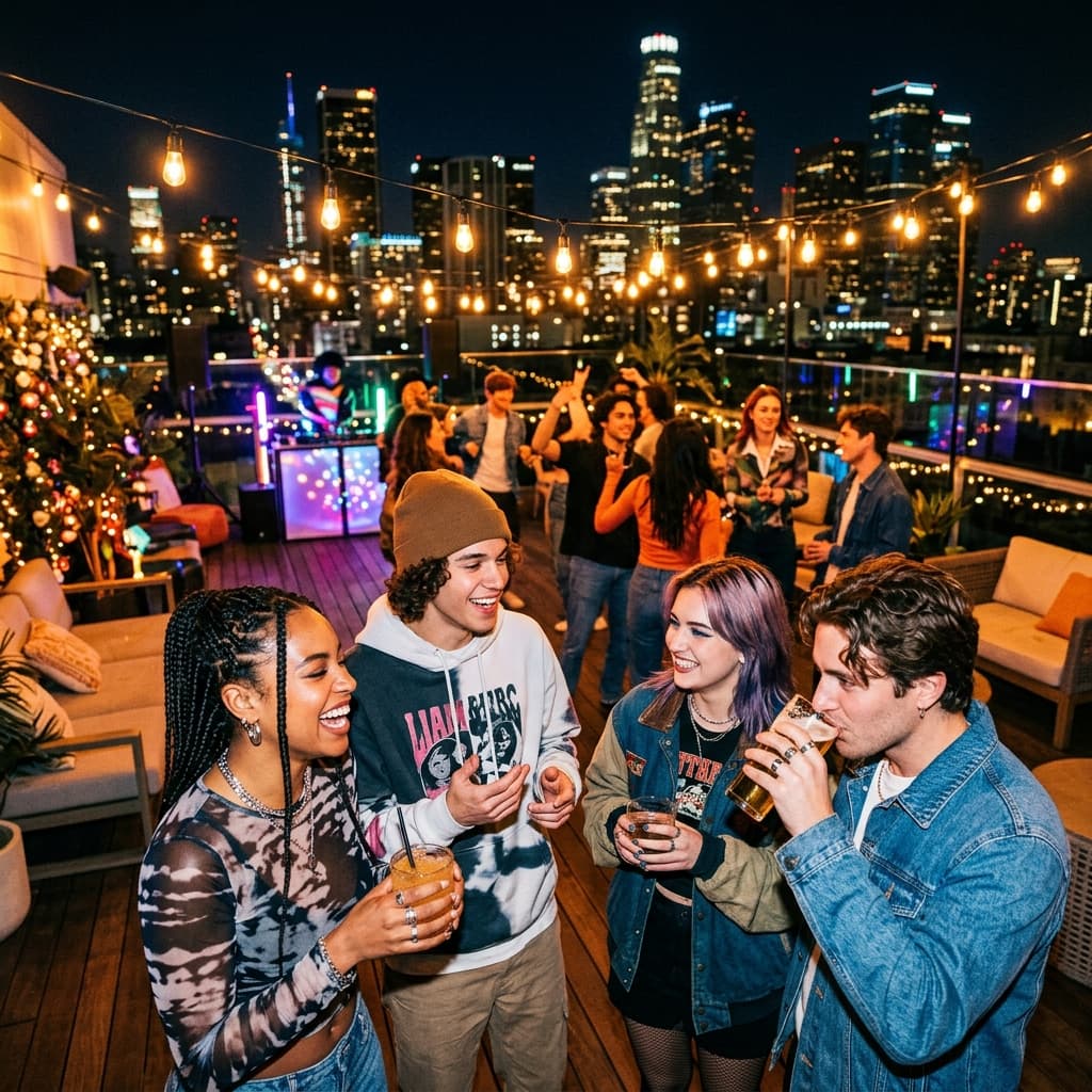 rooftop session.